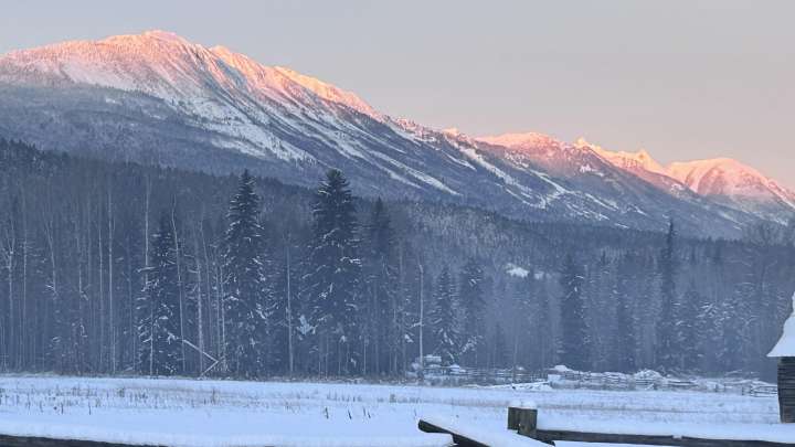 Golden Riverfront Campground Winter